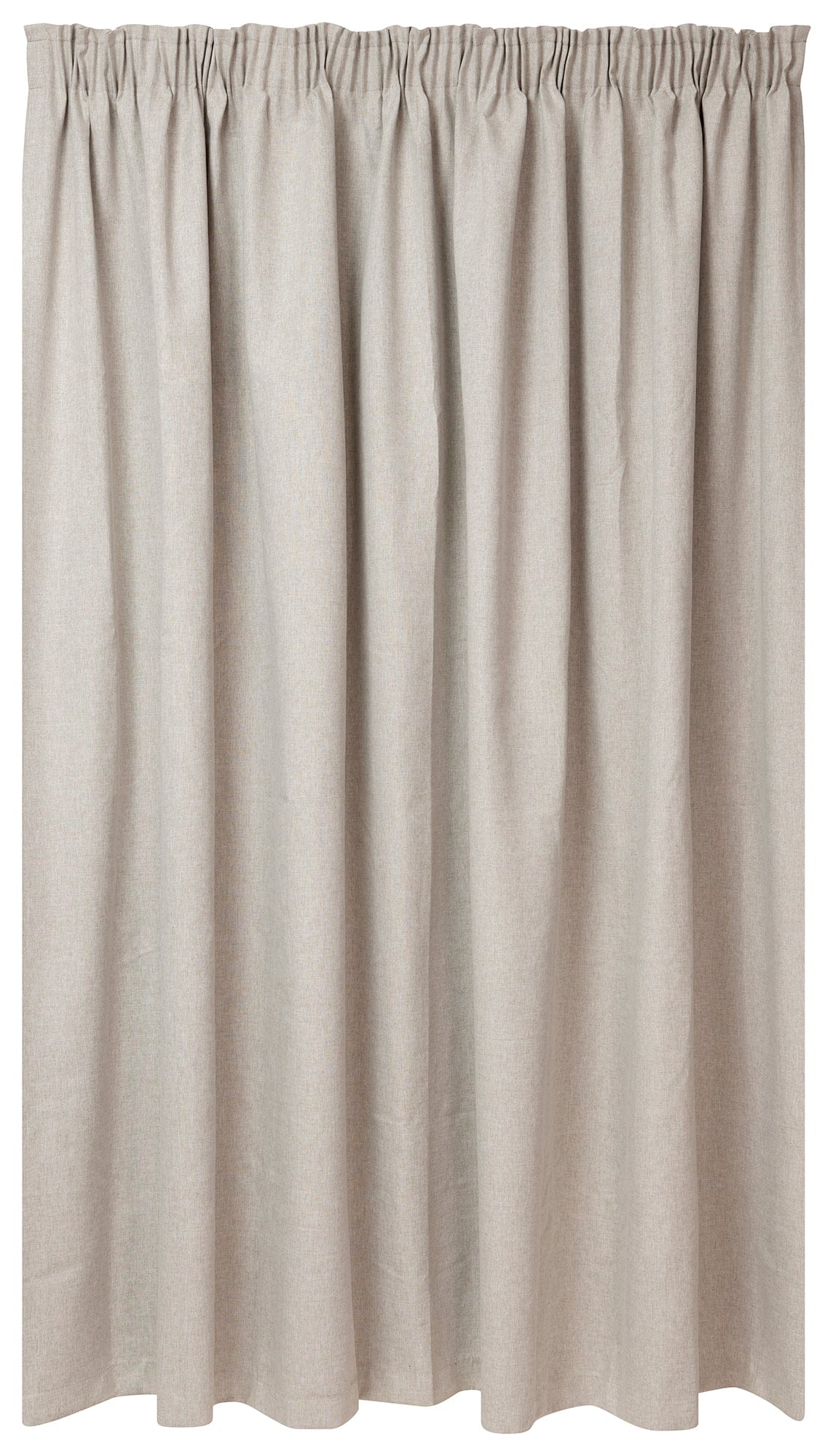 KUBU TAPED CURTAIN Kubu Porscha Blockout Taped Curtain Ready To Hang Natural (7711112527961)