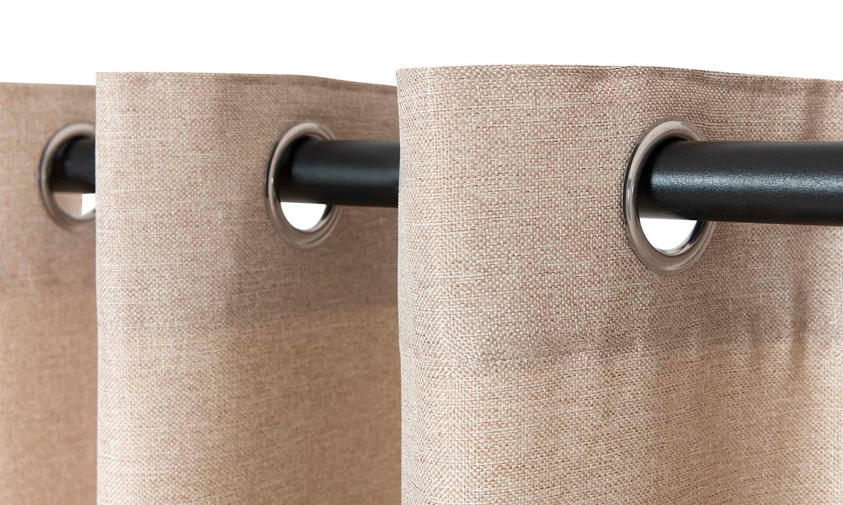 KUBU TAPED CURTAIN Kubu XC-33 Blockout Eyelet Curtain Ready To Hang Natural