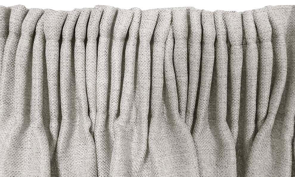 KUBU TAPED CURTAIN Kubu XC-33 Blockout Taped Curtain Ready To Hang Grey