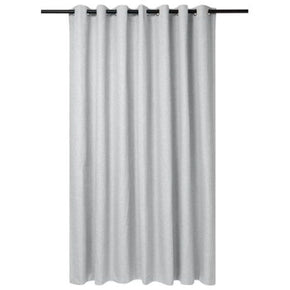 KUBU TAPED CURTAIN Light Grey 260 X 225CM Kubu Jacquard Blockout Eyelet Curtain Ready To Hang Light Grey (7475925647449)