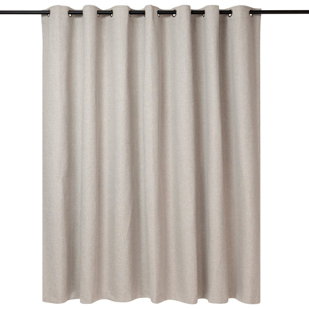 KUBU TAPED CURTAIN Natural 260 X 225CM Kubu Porscha Blockout Eyelet Curtain Ready To Hang Natural (7711103942745)