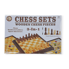 Kylwin Game Wooden Chessboard Game Set 3 In1 (7287300620377)