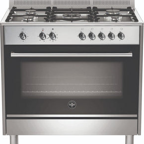 LA GERMANIA Gas Stove La Germania Rustica 90cm Stainless Steel Gas Stove 5 Gas Burners 9MF Electric Oven RUS95C61LDX (7474309791833)