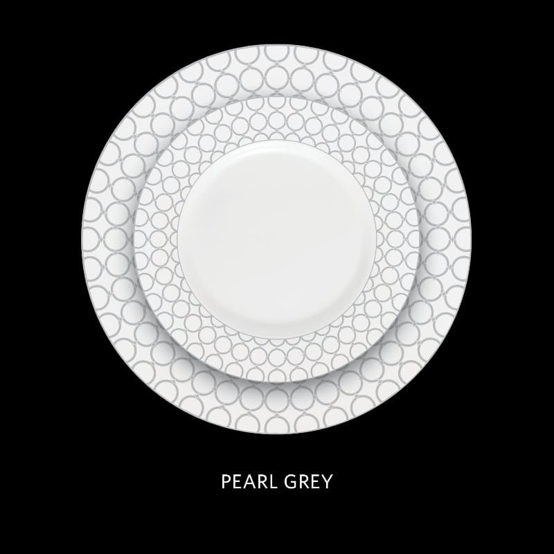 La Opala Dinner Set La Opala Velvet 12 Piece Dinner Set Pearl Grey DLO13