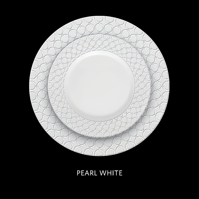 La Opala Dinner Set La Opala Velvet 12 Piece Dinner Set Pearl White DLO14