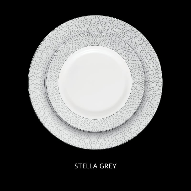 La Opala Dinner Set La Opala Velvet 12 Piece Dinner Set Stella Grey DLO15