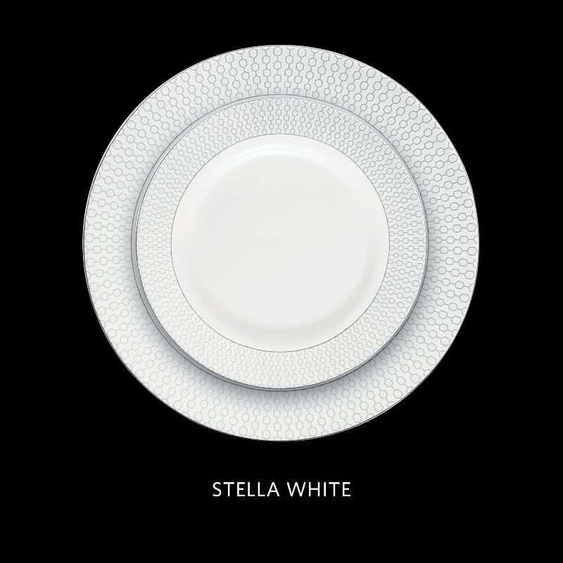 La Opala Dinner Set La Opala Velvet 12 Piece Dinner Set Stella White DLO16