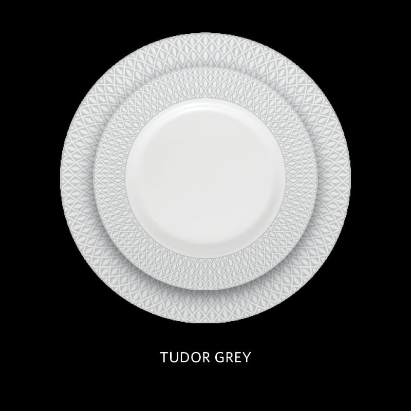 La Opala Dinner Set La Opala Velvet 12 Piece Dinner Set Tudor Grey DLO12
