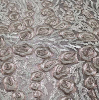 LACE Dress Fabric Cocoa Bella Evening Couture Lace 130cm (7780677812313)