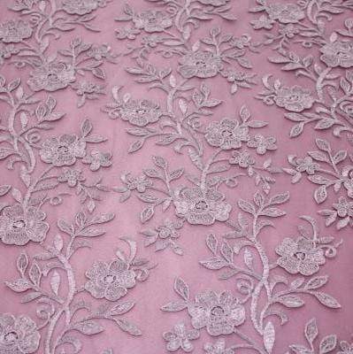 LACE Dress Fabric Dusty Pink Blair Evening Couture Lace 130cm