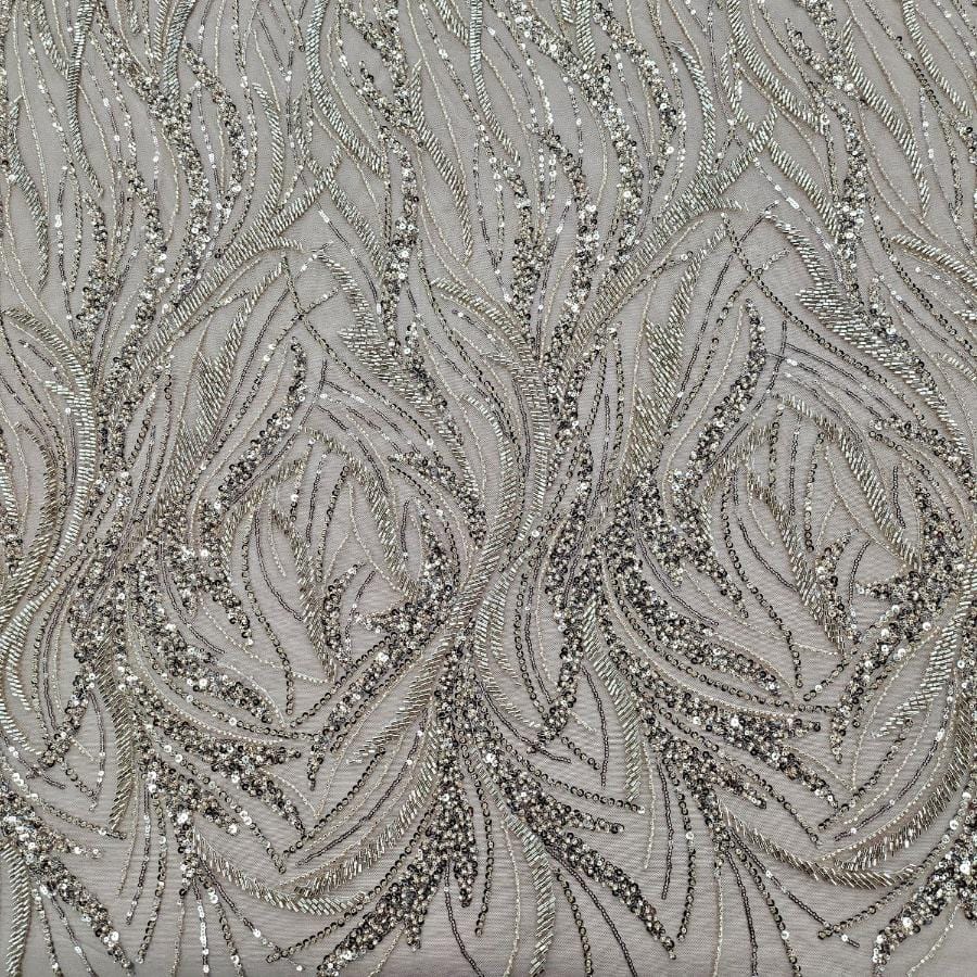 LACE Dress Fabric Rose Gold Kendall Sequin 150cm (7799209066585)
