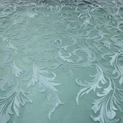 LACE Dress Fabric Sage Alina Evening Couture Lace 130cm (7780686757977)