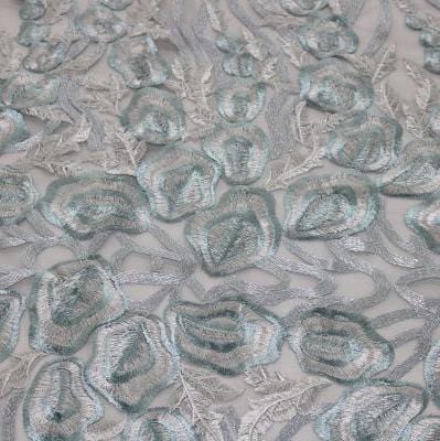 LACE Dress Fabric Teal Bella Evening Couture Lace 130cm (7780677812313)