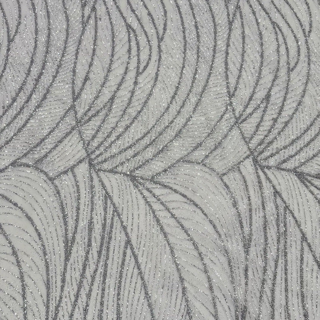 LACE Dress Fabrics Beaded Mesh Glitter Lace Fabric 120cm (7685846204505)