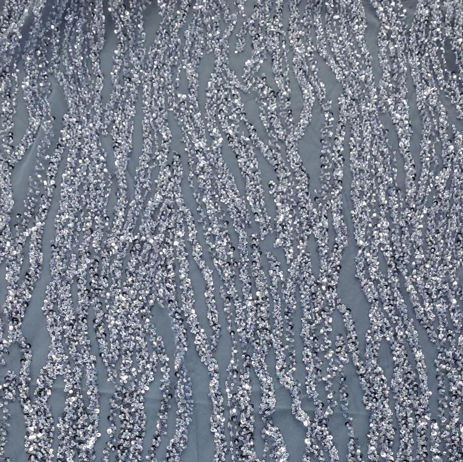 LACE Dress Fabrics Denim Maya Beaded 150cm (7802226114649)