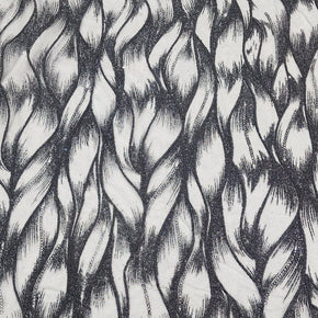 LACE Dress Fabrics Glitter Mesh Lace Fabric Leaf 120cm (7685838798937)