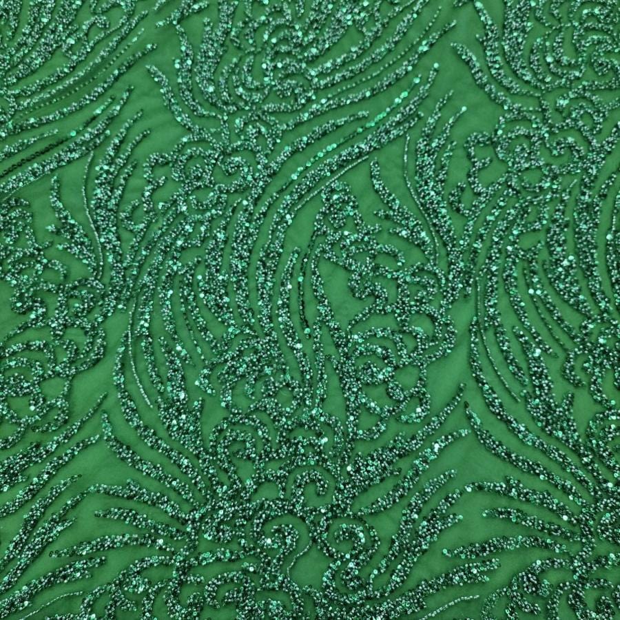 LACE Dress Fabrics Green Pepper Bella Sequin 150cm (7799222730841)