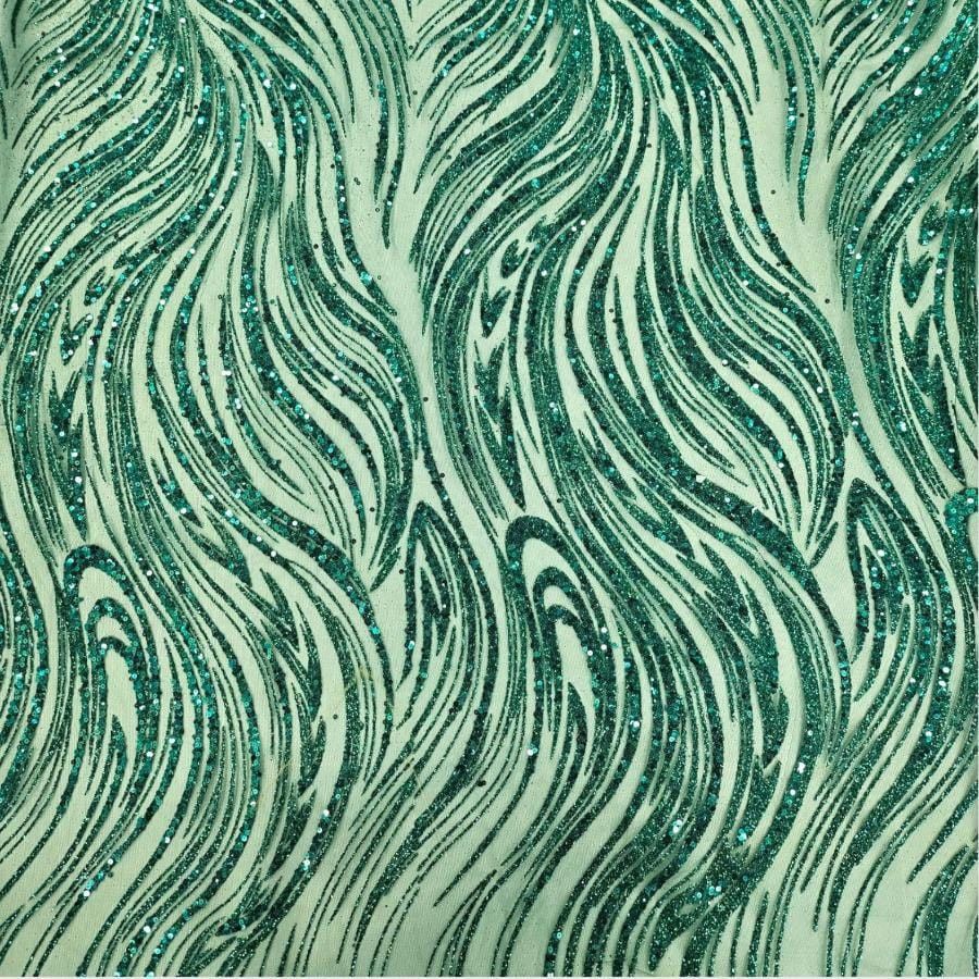 LACE Dress Fabrics Jade Sugar Metallic Lace