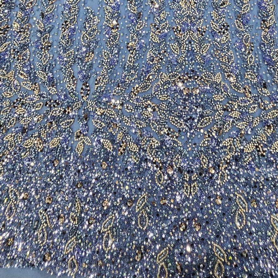 LACE Dress Fabrics Navy Bridal Fabric 150cm (7820874907737)