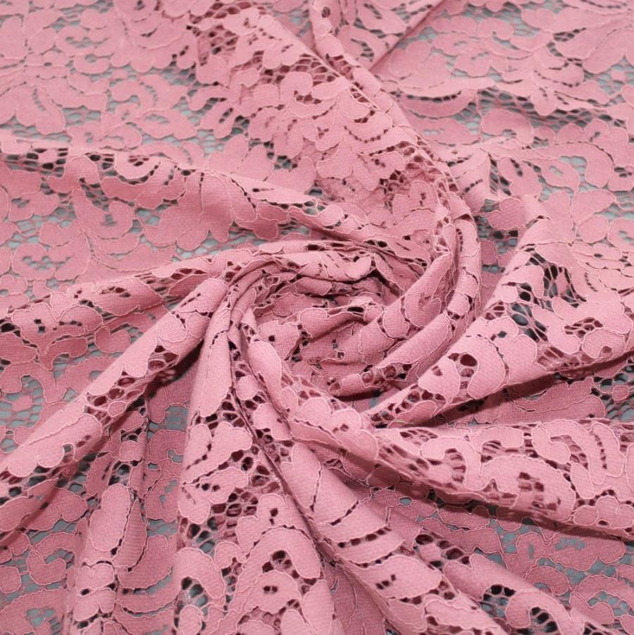 LACE Dress Fabrics Rose Ash Cnr Lace Katrina Scallop 150cm (7819473682521)