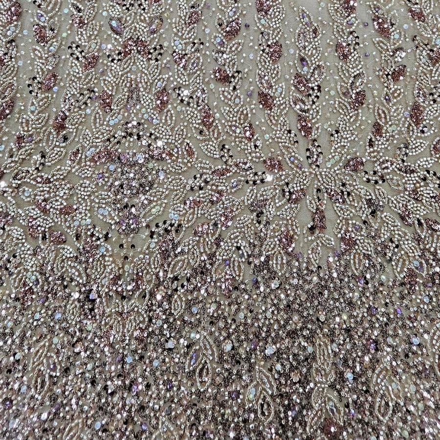 LACE Dress Fabrics Rose Gold Bridal Fabric 150cm (7820874907737)