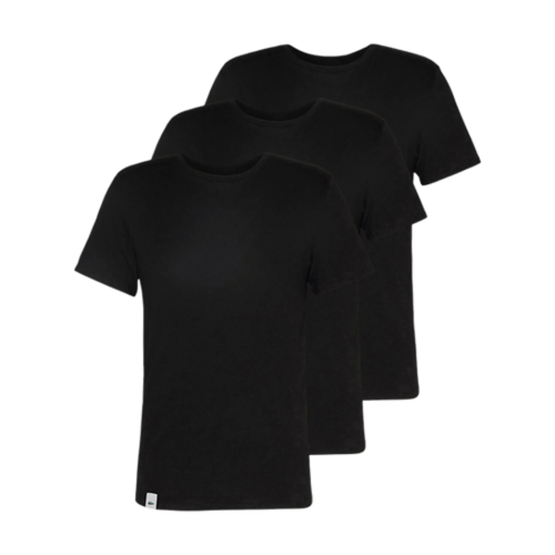 Lacoste T Shirt Lacoste Tees 3 Pack Black (7905337344089)