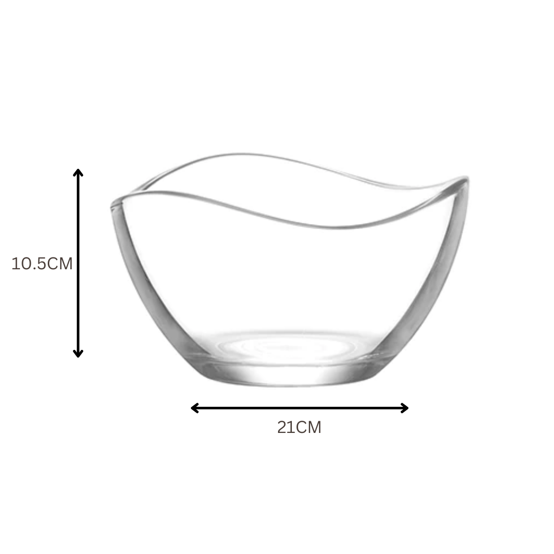 LAV BOWL Lav Vira Clear Glass Bowl (6575821914201)