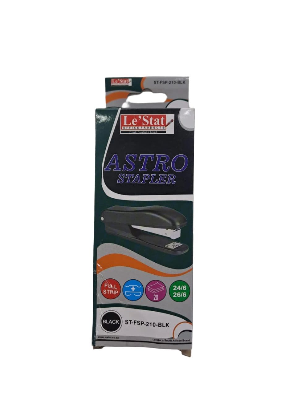 Le Stat Stapler Le'Stat Astro Stapler Plastic Black ST-FSP-210-BLK