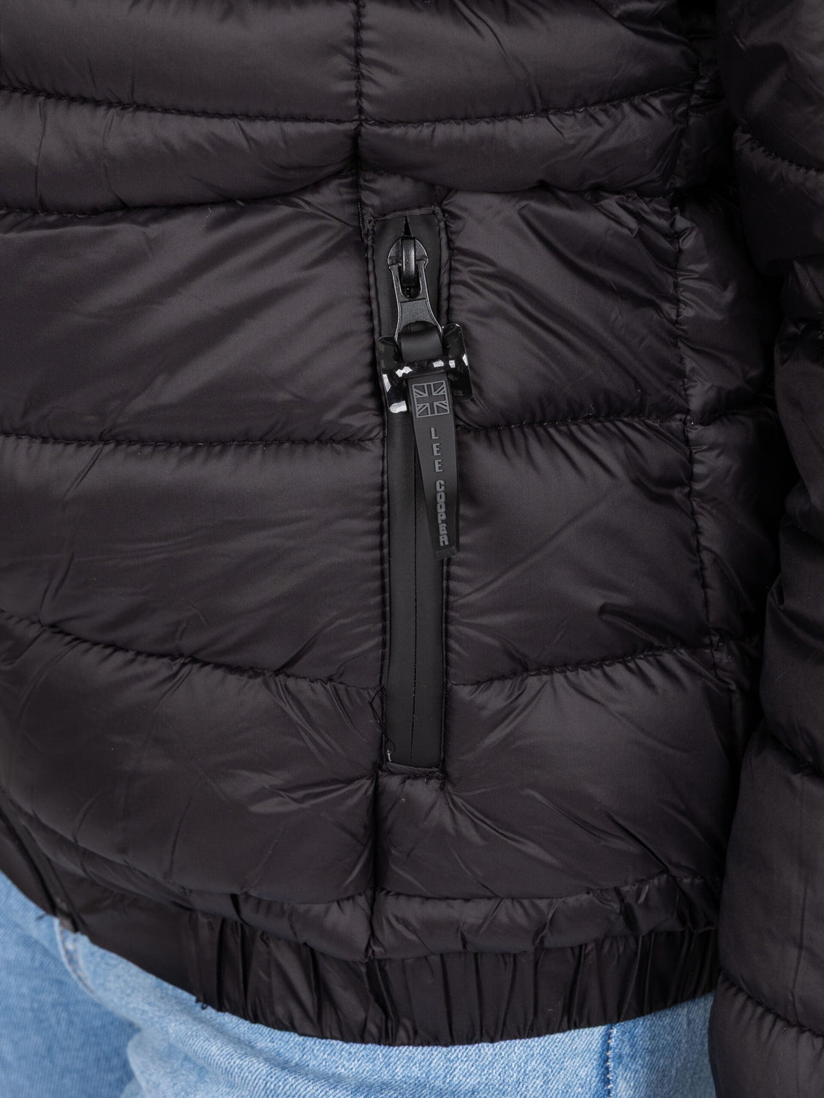 Lee Cooper Ladies Puffer Jacket Clara Black