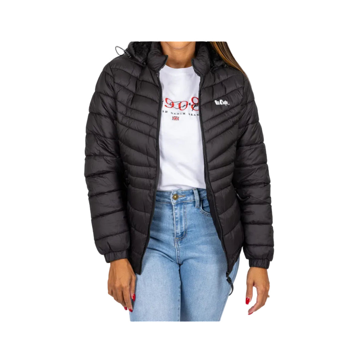 Lee Cooper Ladies Puffer Jacket Clara Black