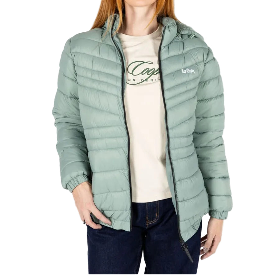 Lee Cooper Ladies Puffer Jacket Clara Sage