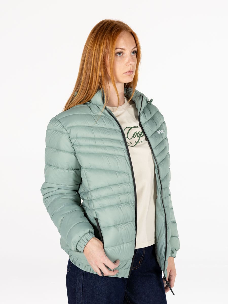 Lee Cooper Ladies Puffer Jacket Clara Sage