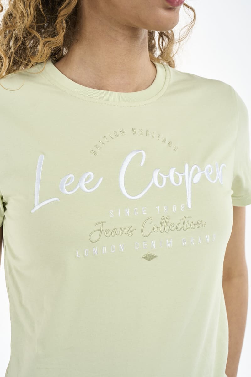 Lee Cooper Ladies' Avalon T-Shirt-Green LCS2605982