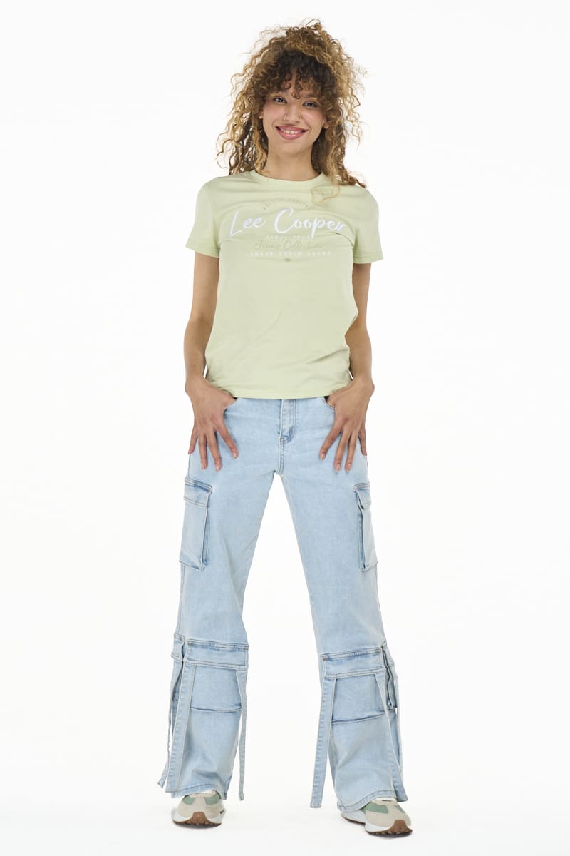 Lee Cooper Ladies' Avalon T-Shirt-Green LCS2605982
