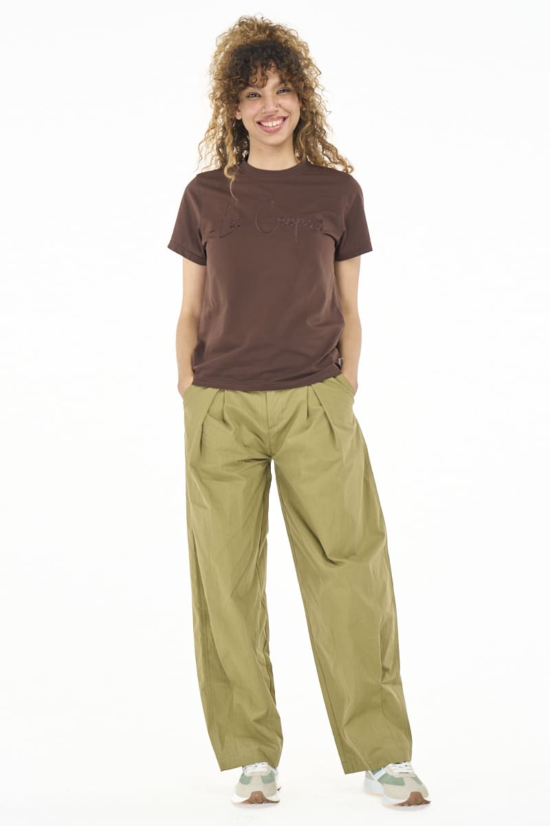 Lee Cooper Ladies' Zannia T-Shirt-Brown LCS2606142.