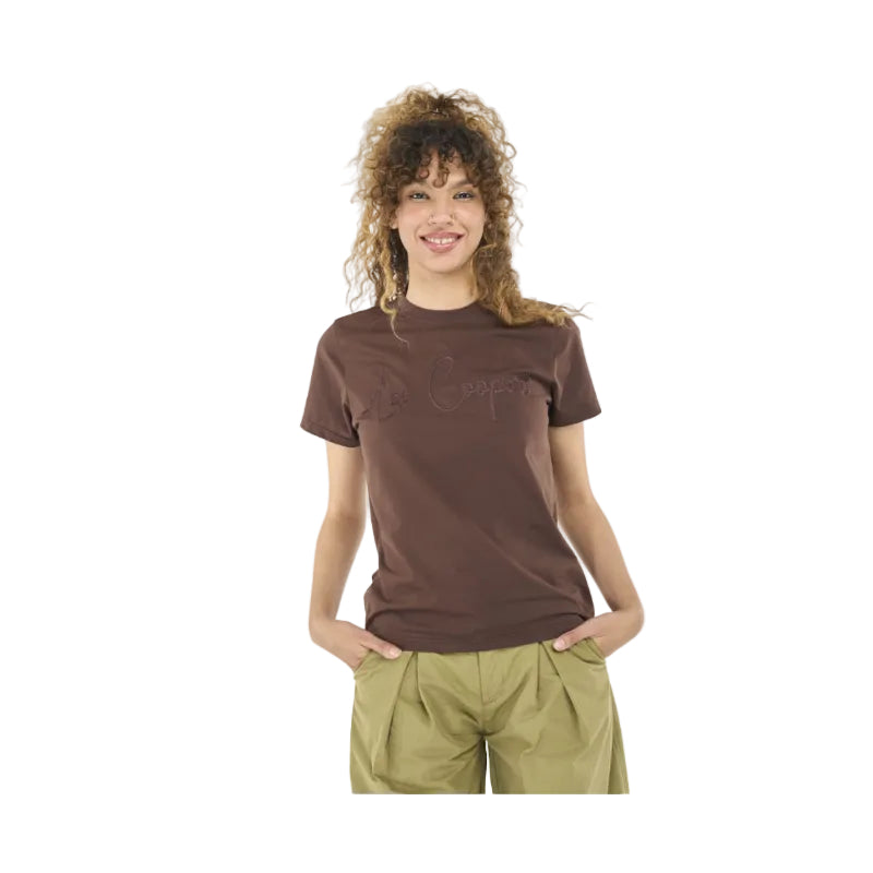 Lee Cooper Ladies' Zannia T-Shirt-Brown LCS2606142.