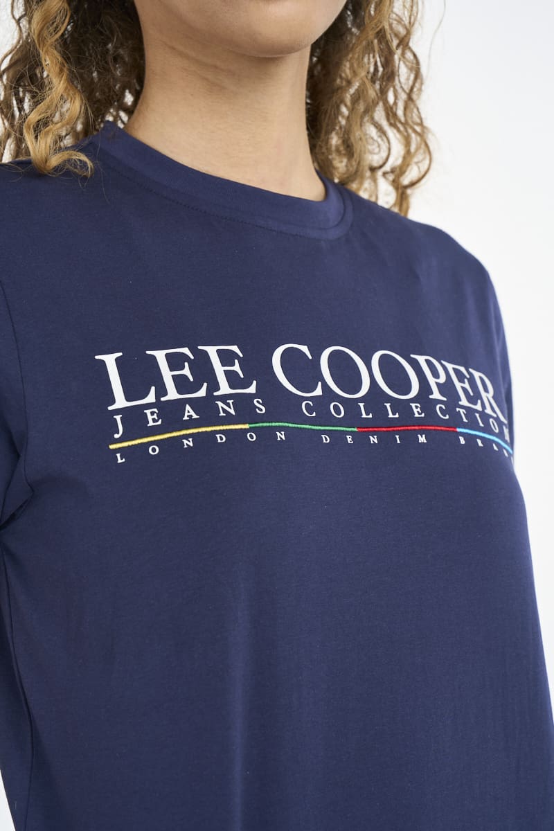 Lee Cooper Ladies' Calla T-Shirt-Navy LCS2606022.