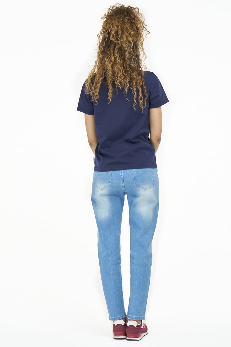 Lee Cooper Ladies' Calla T-Shirt-Navy LCS2606022.