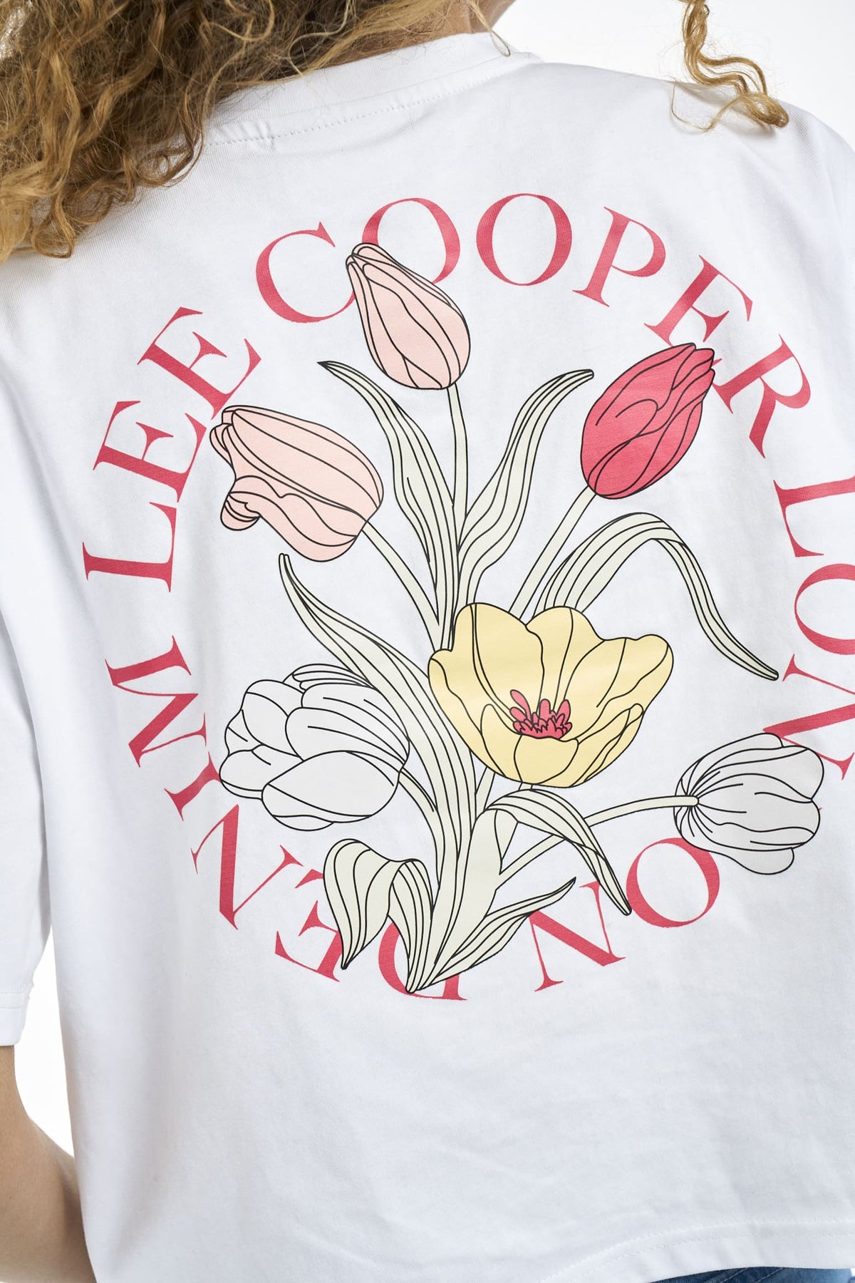 Lee Cooper Ladie's Sibusiso T-Shirt-White LCS2606042.