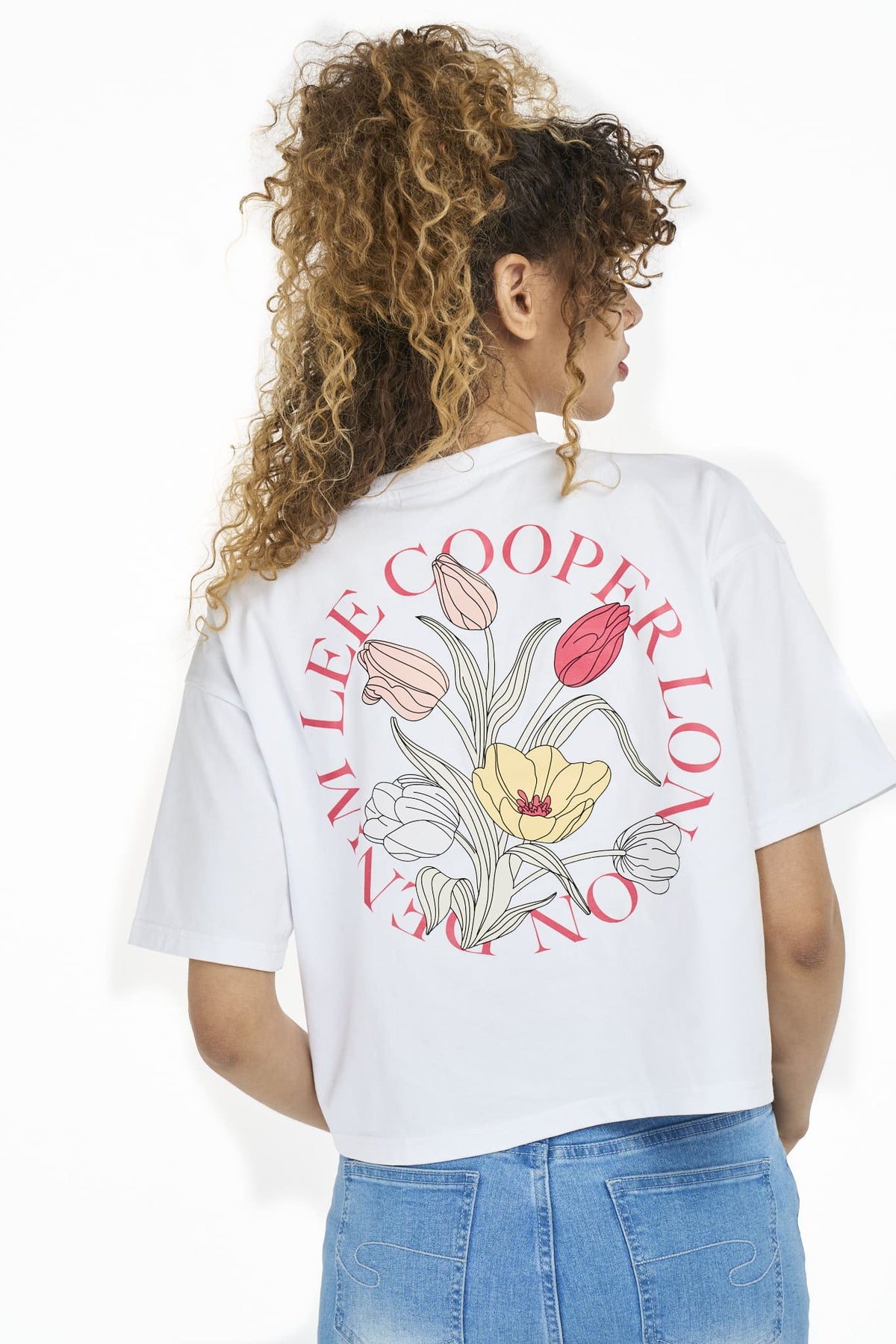 Lee Cooper Ladie's Sibusiso T-Shirt-White LCS2606042.