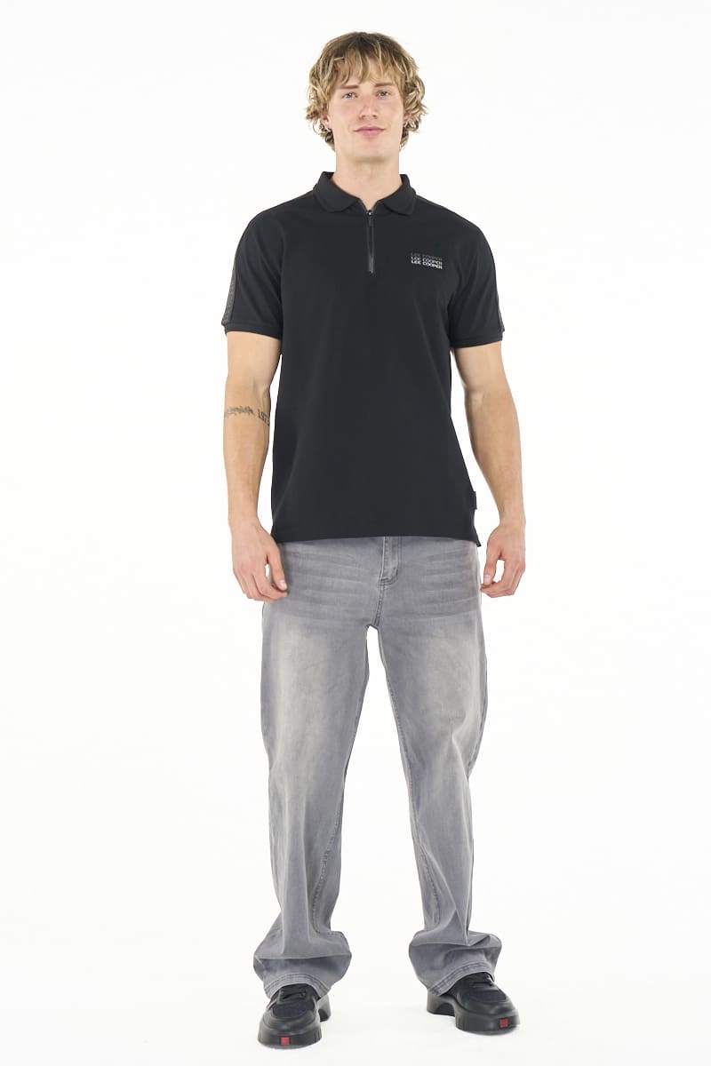 Lee Cooper Men's Mmuso Golfer -Black.