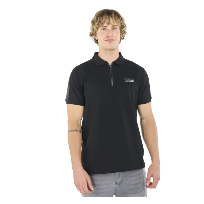 Lee Cooper Men's Mmuso Golfer -Black.
