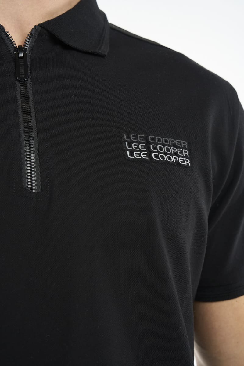 Lee Cooper Men's Mmuso Golfer -Black.