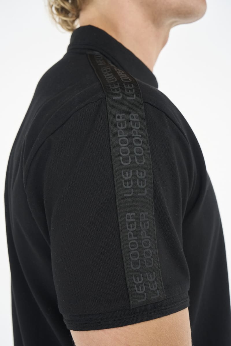 Lee Cooper Men's Mmuso Golfer -Black.