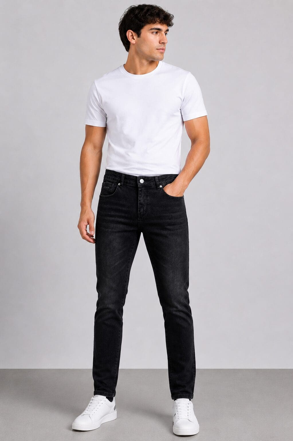 Lee Cooper Mason Men’s Jeans-Charcoal