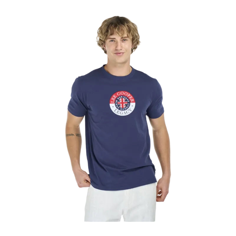 Lee Cooper Men's Damon T-Shirt -Navy