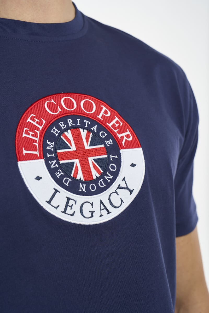 Lee Cooper Men's Damon T-Shirt -Navy