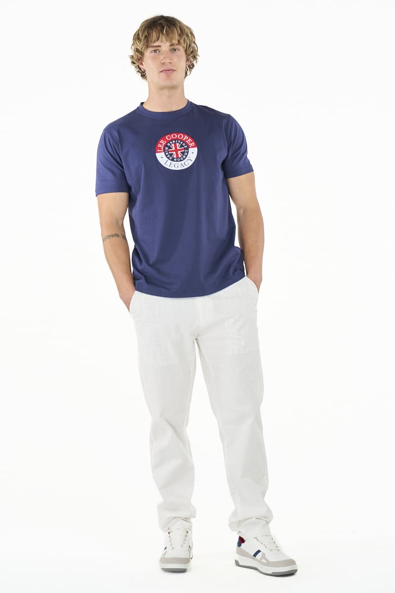 Lee Cooper Men's Damon T-Shirt -Navy