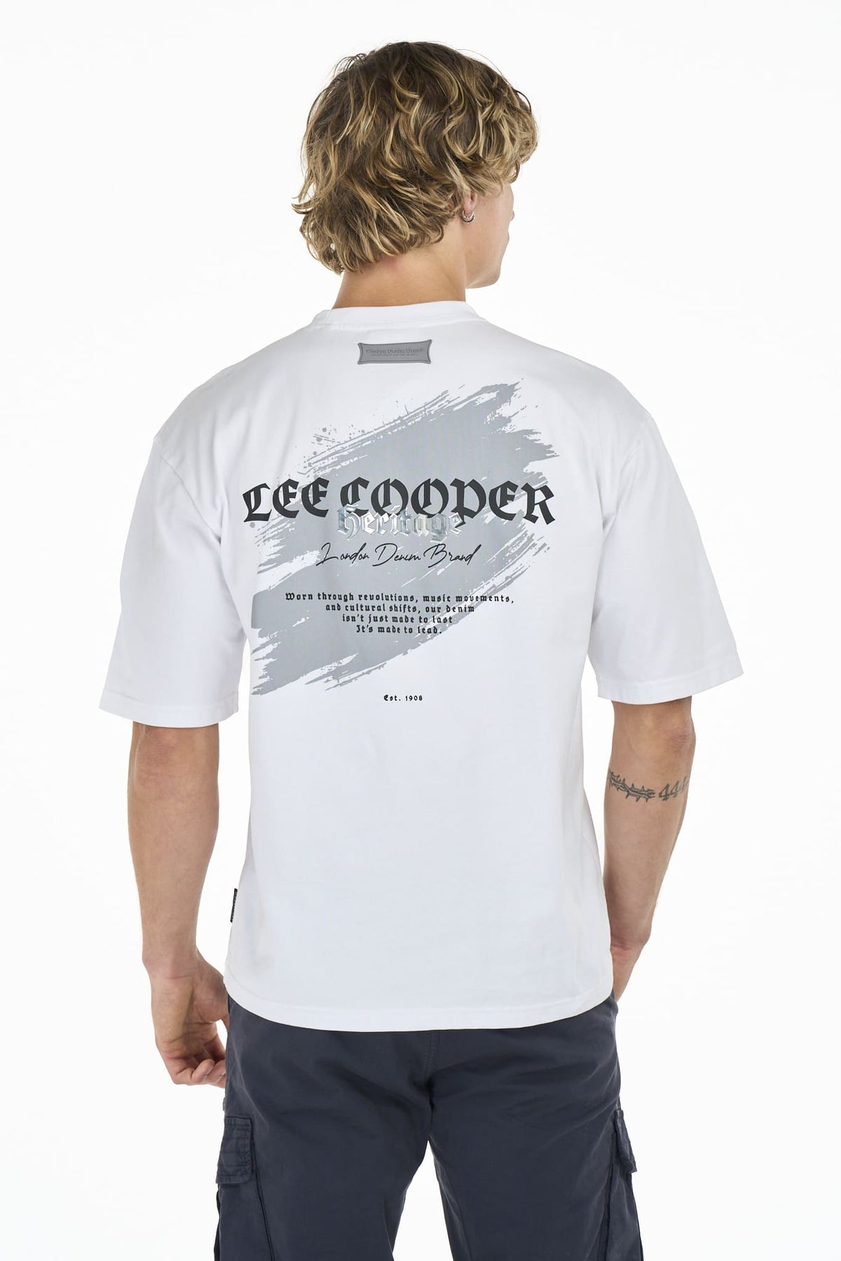 Lee Cooper Men's Sibusiso T-Shirt-White