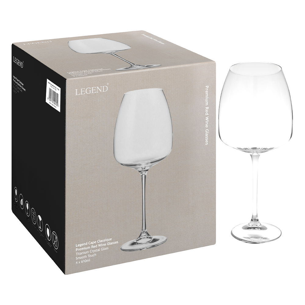 Legend GLASS Legend Classique Red 610ml Set of 4 (7348911833177)